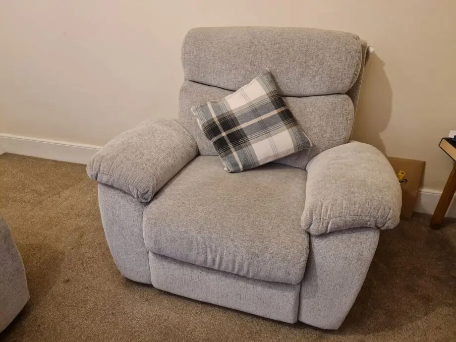 SCS Grey 2 Seater and Single Chair