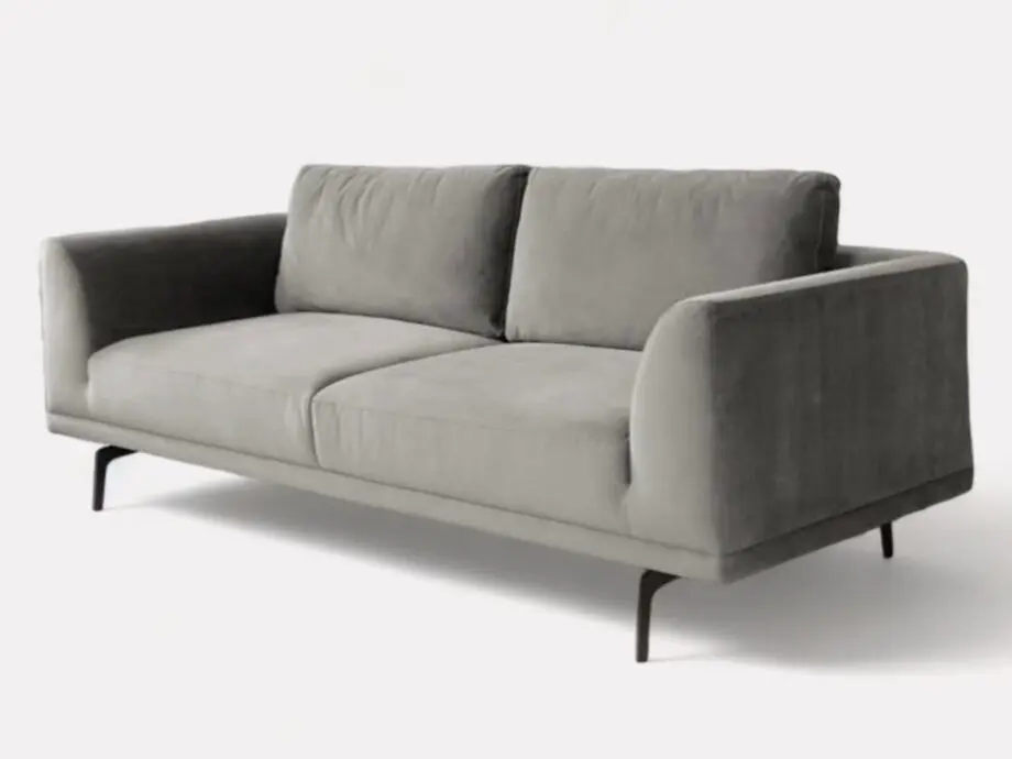 Danettu Grey 3 Seater