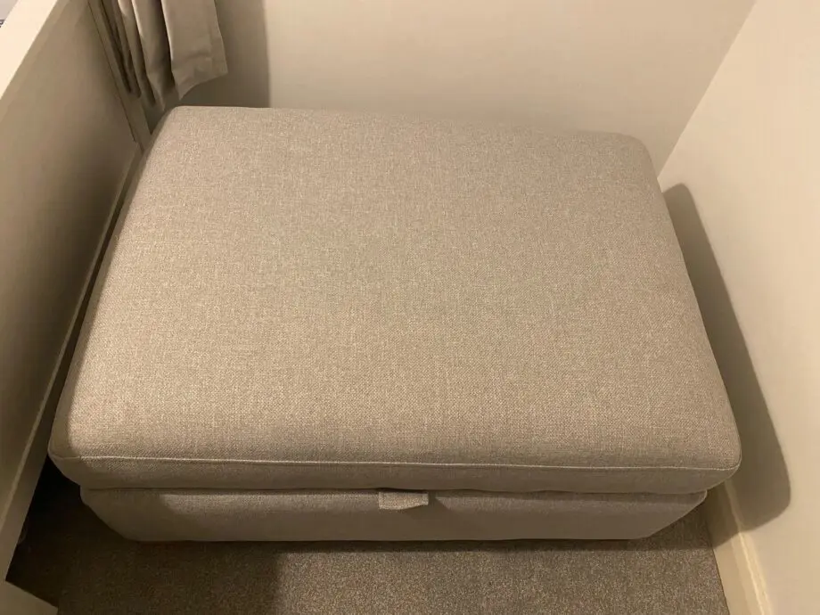 DFS Grey Two 3 Seaters and Footstool