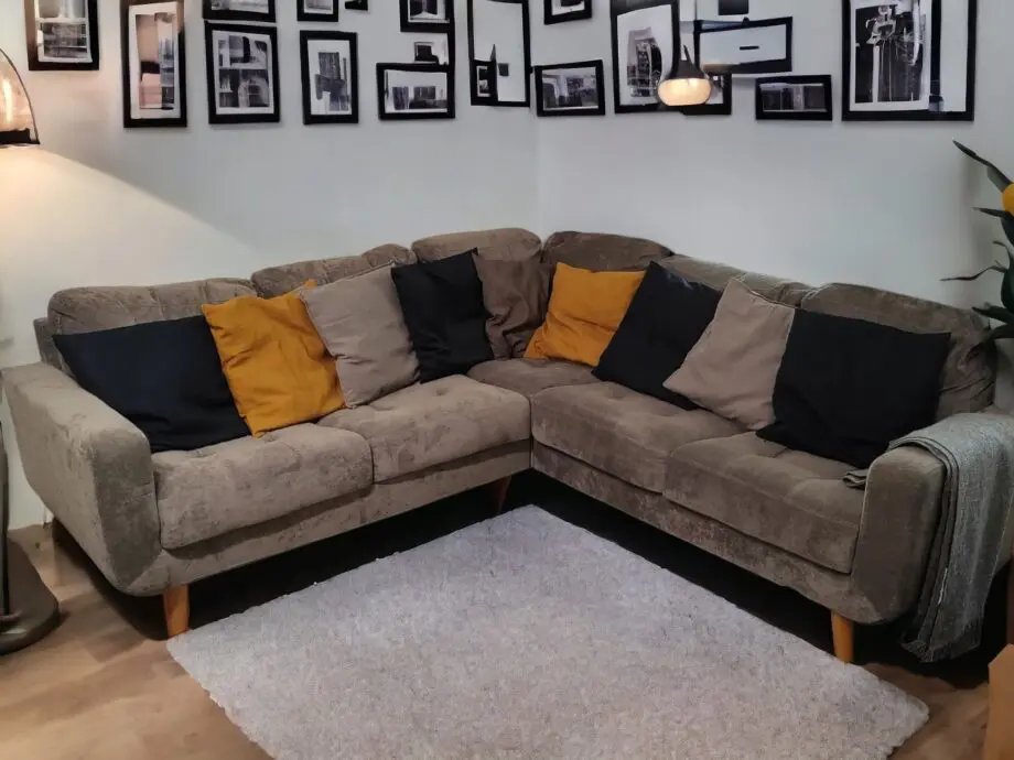 Amazon Large Grey Corner Sofa