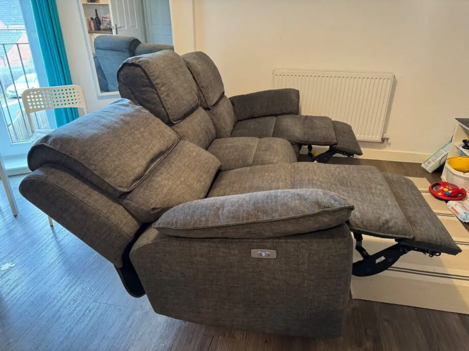 Oak Furnitureland Grey Electric Recliner