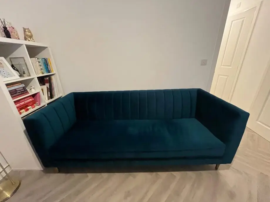 Made.com Teal 3 Seater Sofa