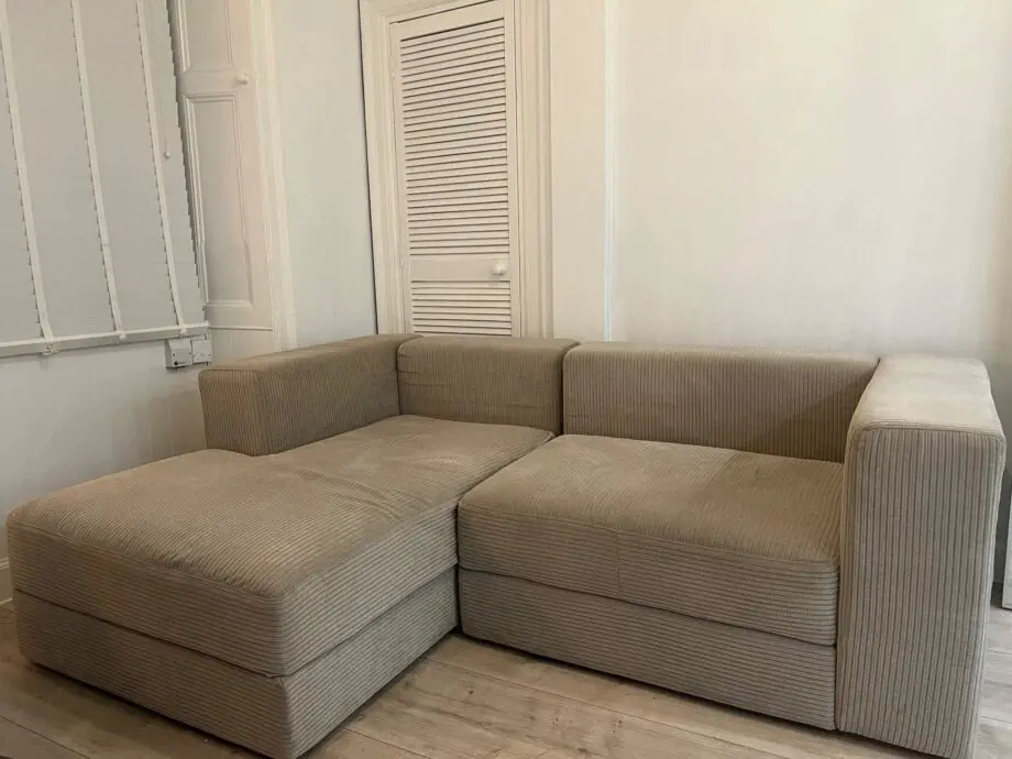 Ikea Oatmeal L-Shape Corner with Storage