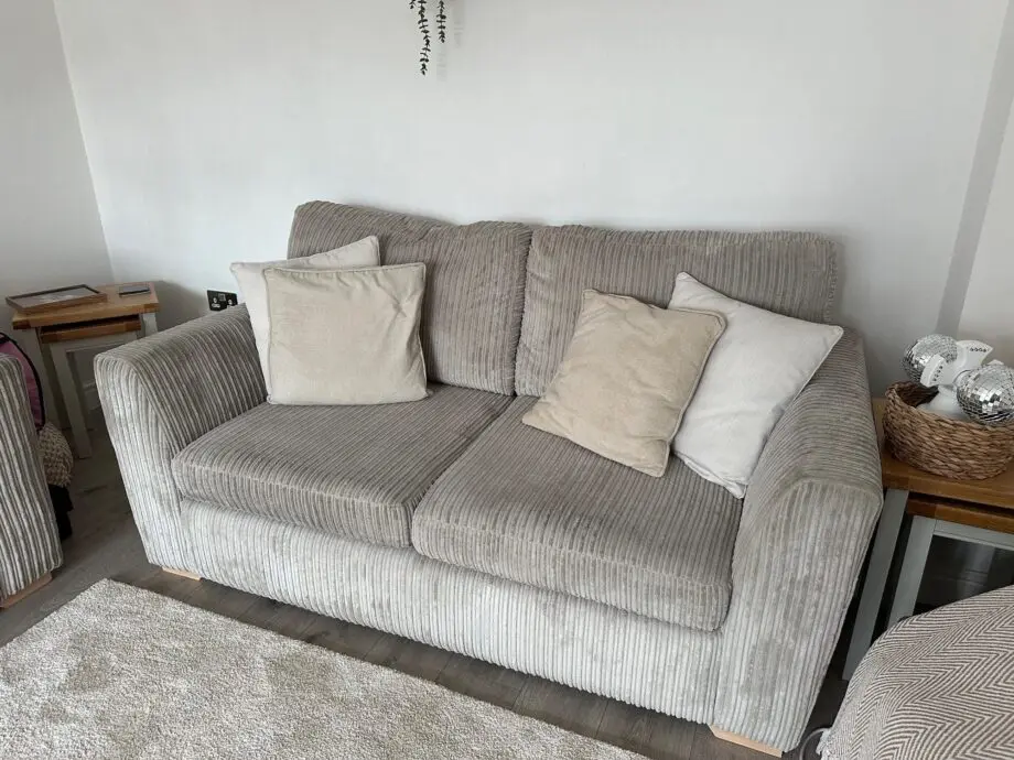 DFS 3 and 2 Seater Grey Cords