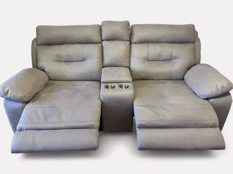 SCS Grey Suede Soft Touch Recliners