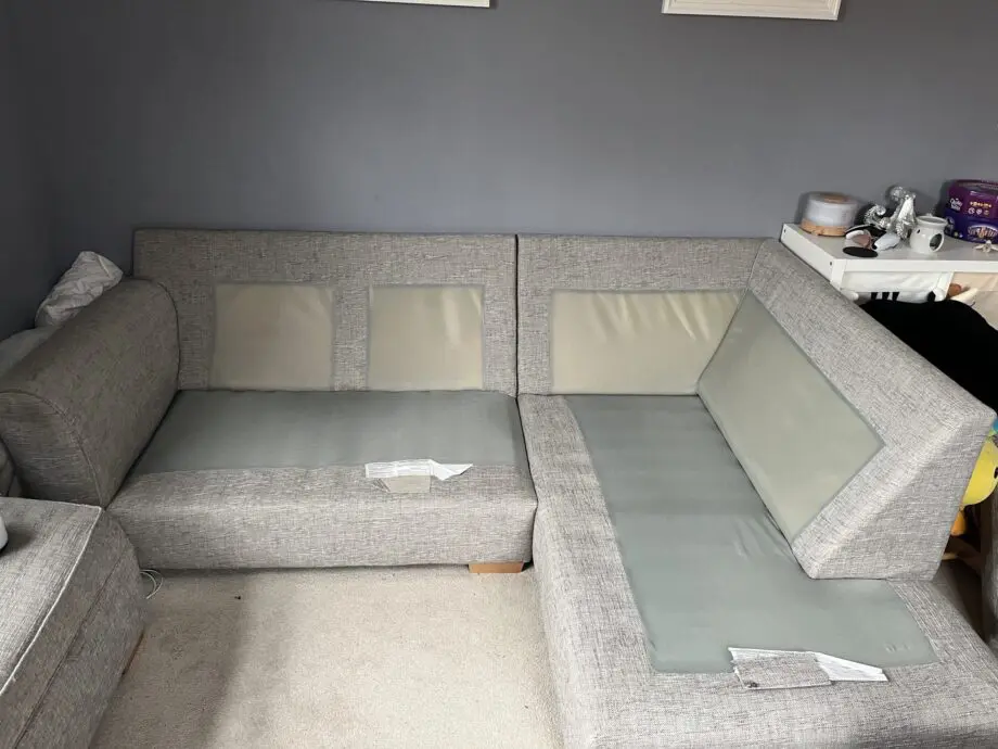 Next Light Grey Corner with Footstool