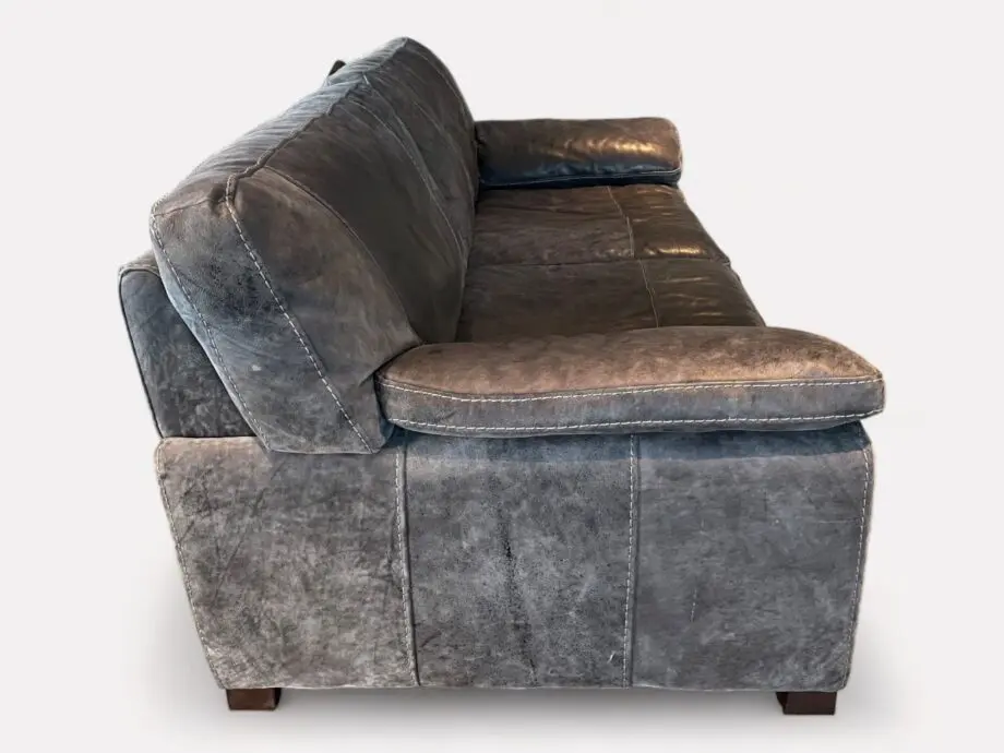 Sofology Brown Leather 4 Seater