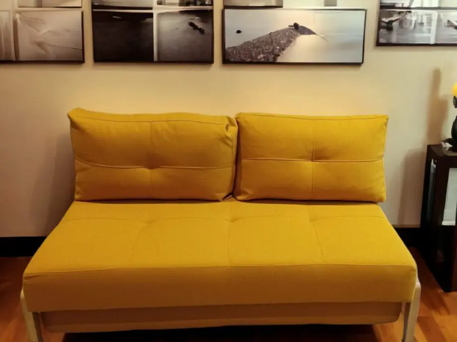 John Lewis 2 Seater Yellow Sofa Bed