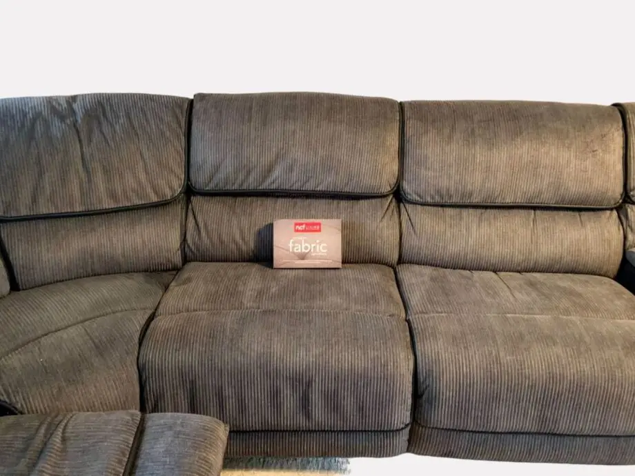 NCF Grey Corner Recliner Sofa with Cup Holders