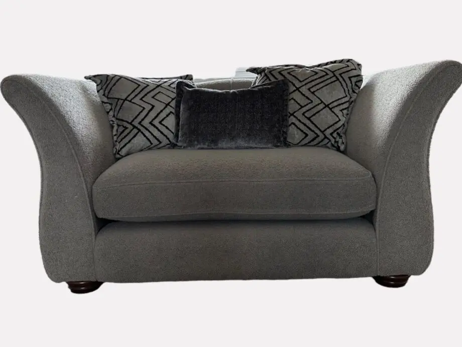 Sofology Grey 4 Seater Sofa and Cuddle Chair
