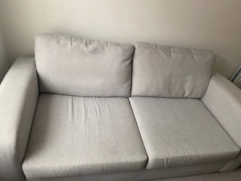 DFS Grey Two 3 Seaters and Footstool