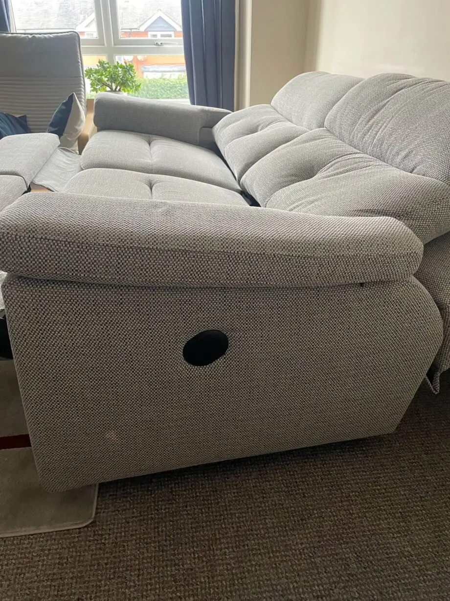SCS Grey 2 Seater Electric Recliner