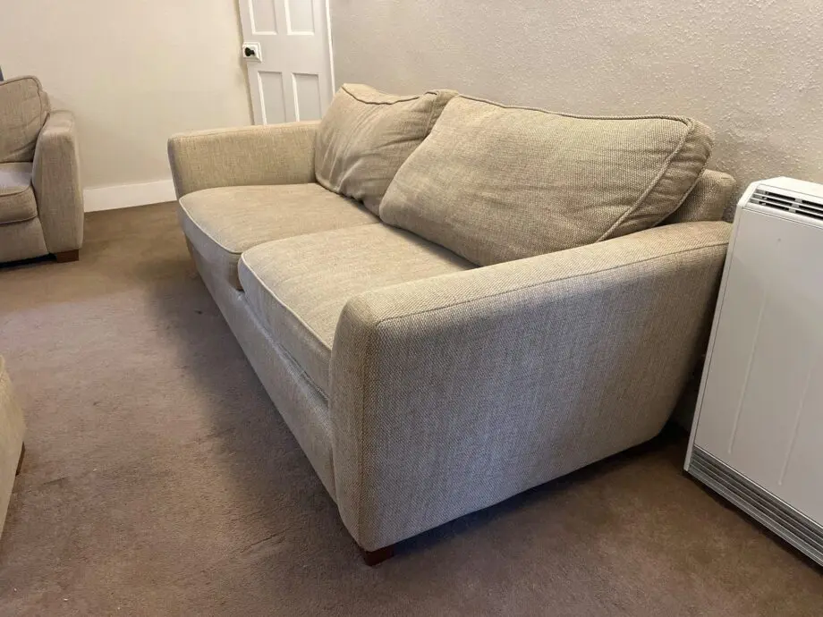 DFS Natural 3 Seater, Chair and Footstool