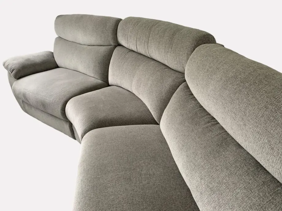 SCS Grey Curved 4 Seater
