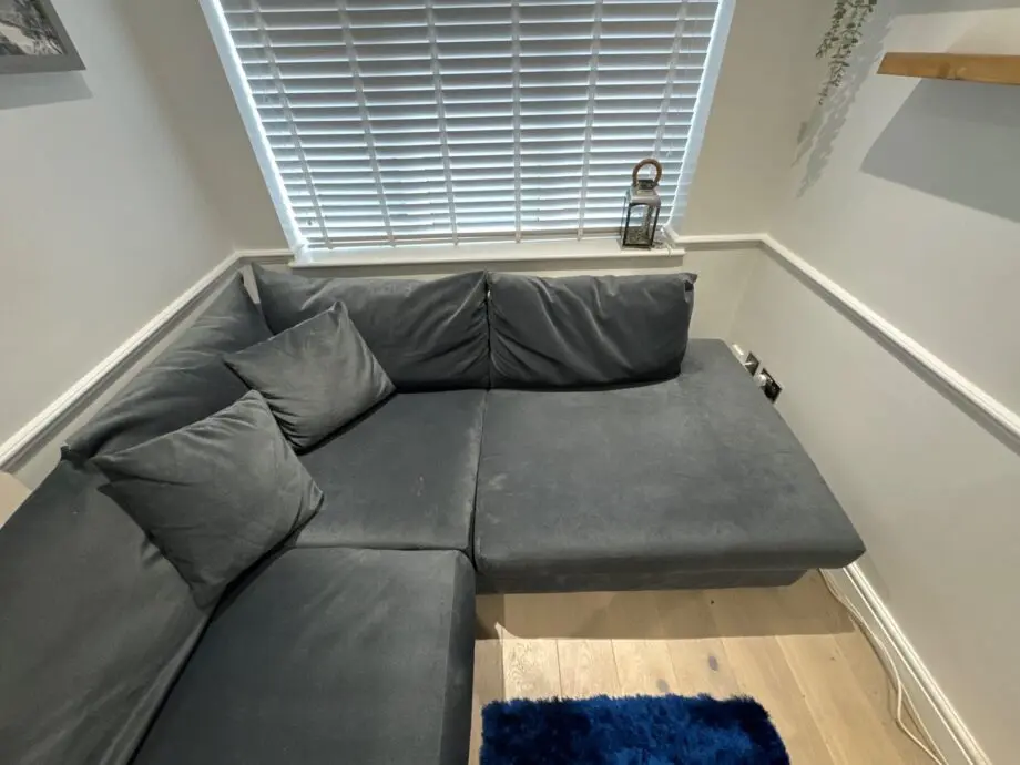Furniture Village Dark Grey L-Shape