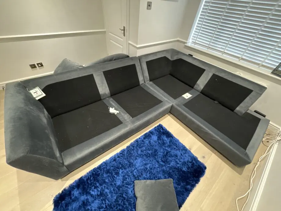 Furniture Village Dark Grey L-Shape