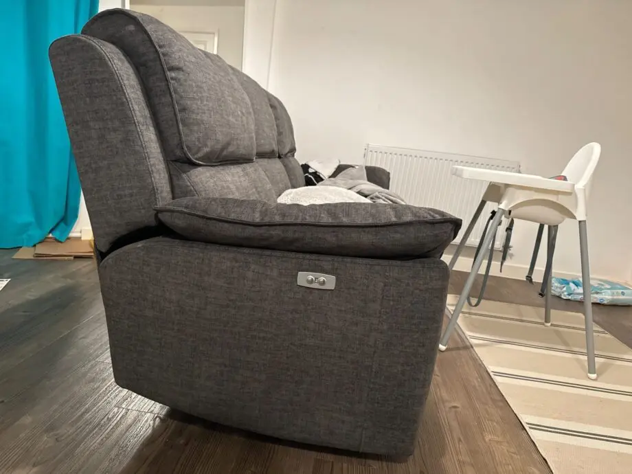 Oak Furnitureland Grey Electric Recliner