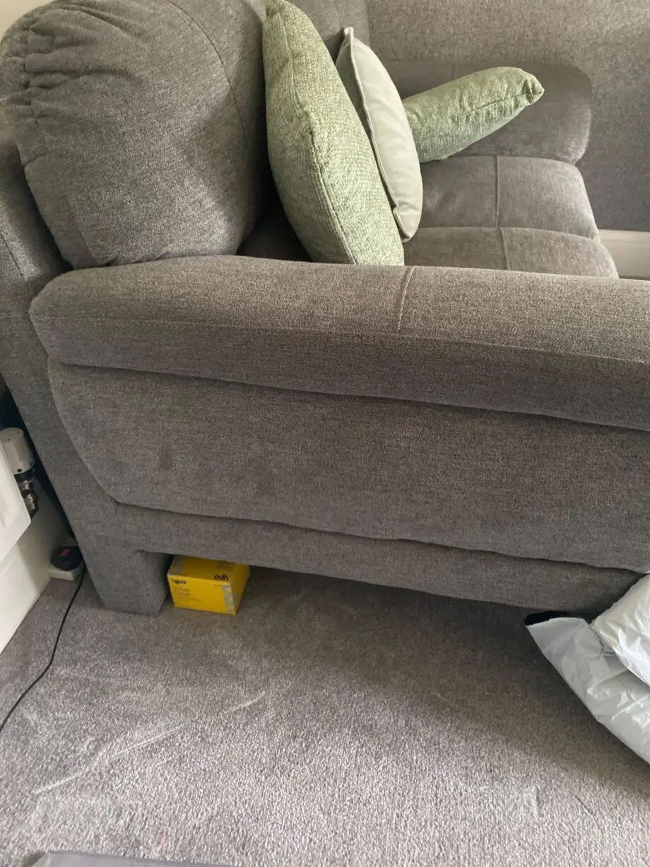 RJ leather Grey 2 & 3 Seater Sofas