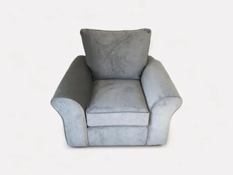 Next L-shape Grey Sofa with Single Chair