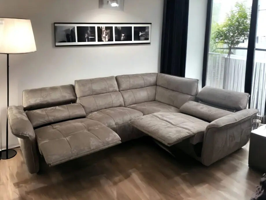 Sofology Grey Corner Electric Recliner