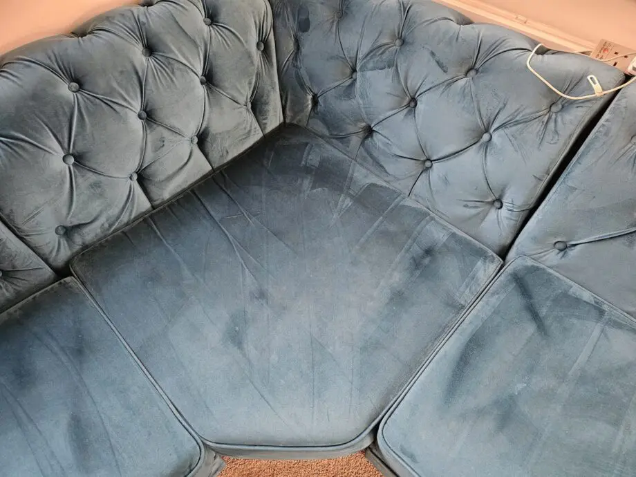 Plush Green Large Chesterfield Corner Sofa
