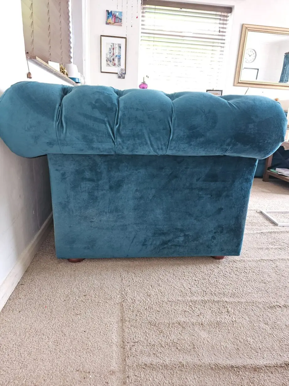 Plush Green Large Chesterfield Corner Sofa