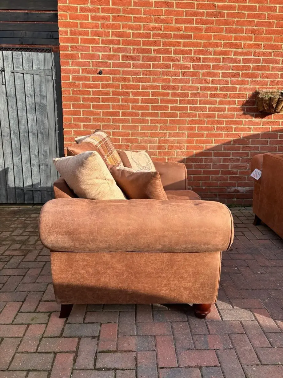 SCS Tan Suede 2 Seater