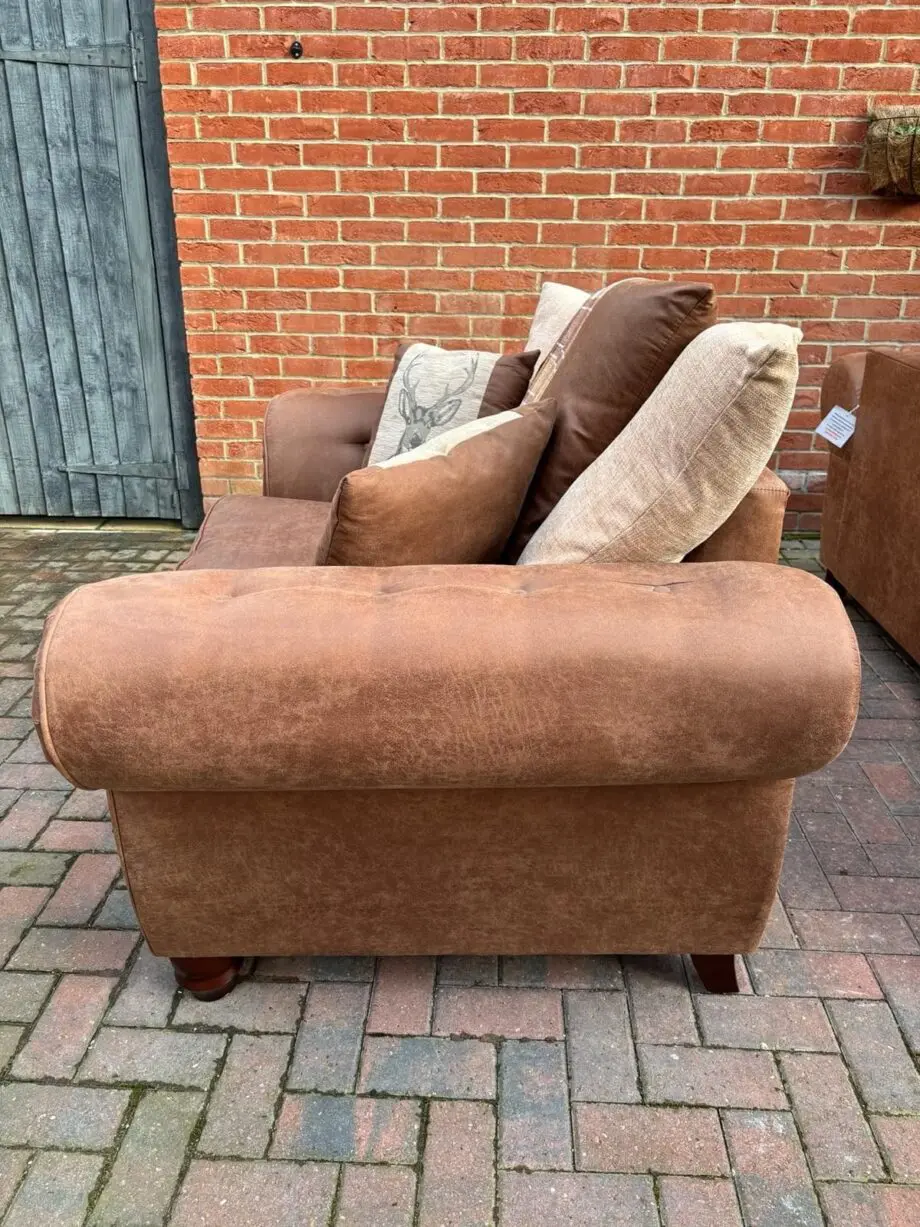SCS Tan Suede 2 Seater