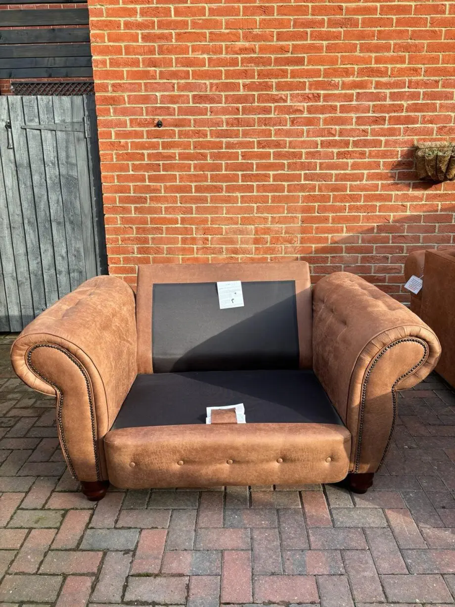 SCS Tan Suede 2 Seater