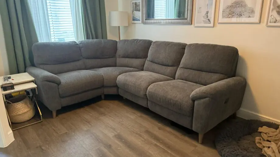 Furniture Village Grey Corner Electric Recliner