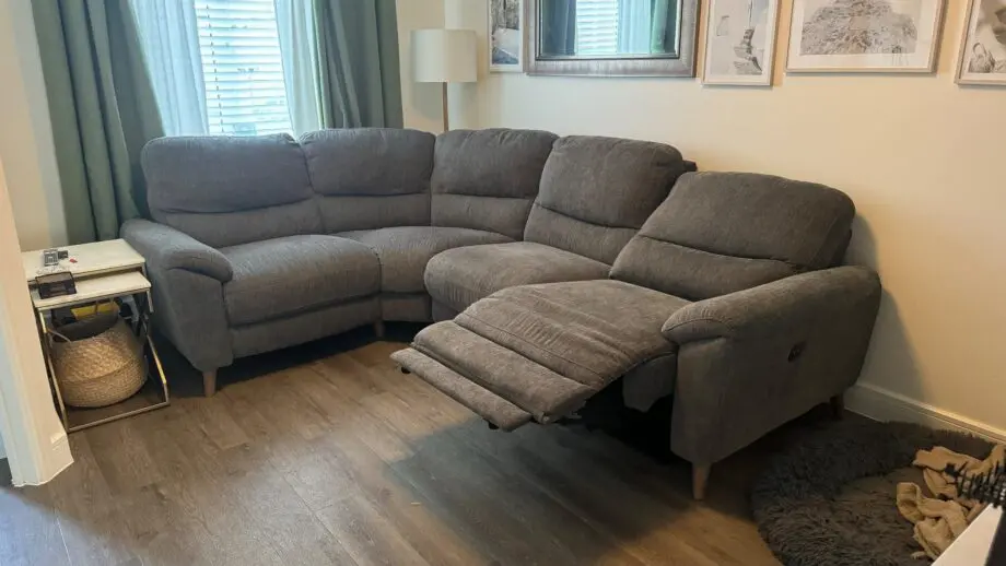 Furniture Village Grey Corner Electric Recliner