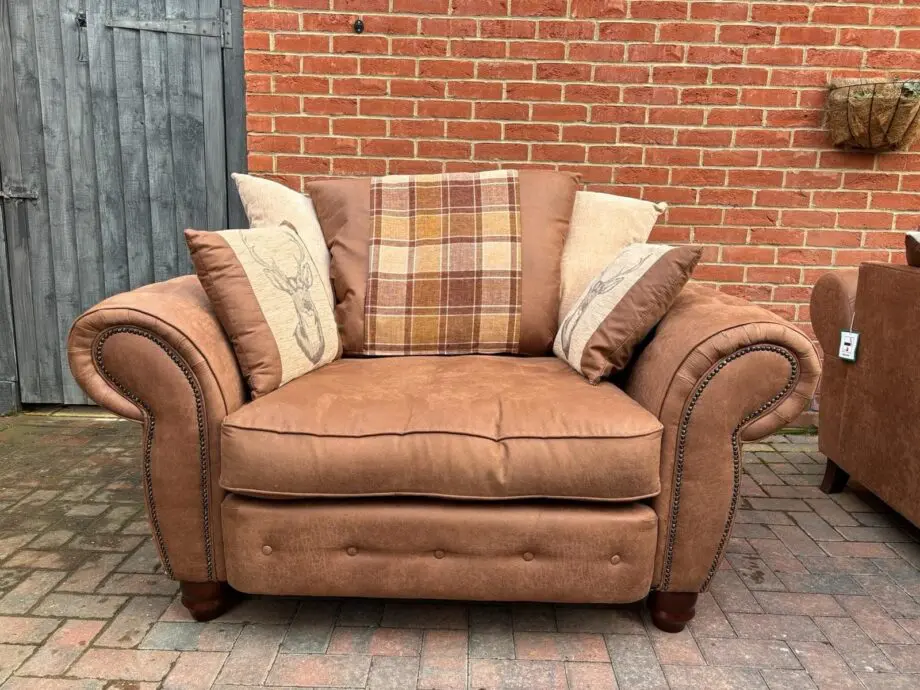 SCS Tan Suede 2 Seater