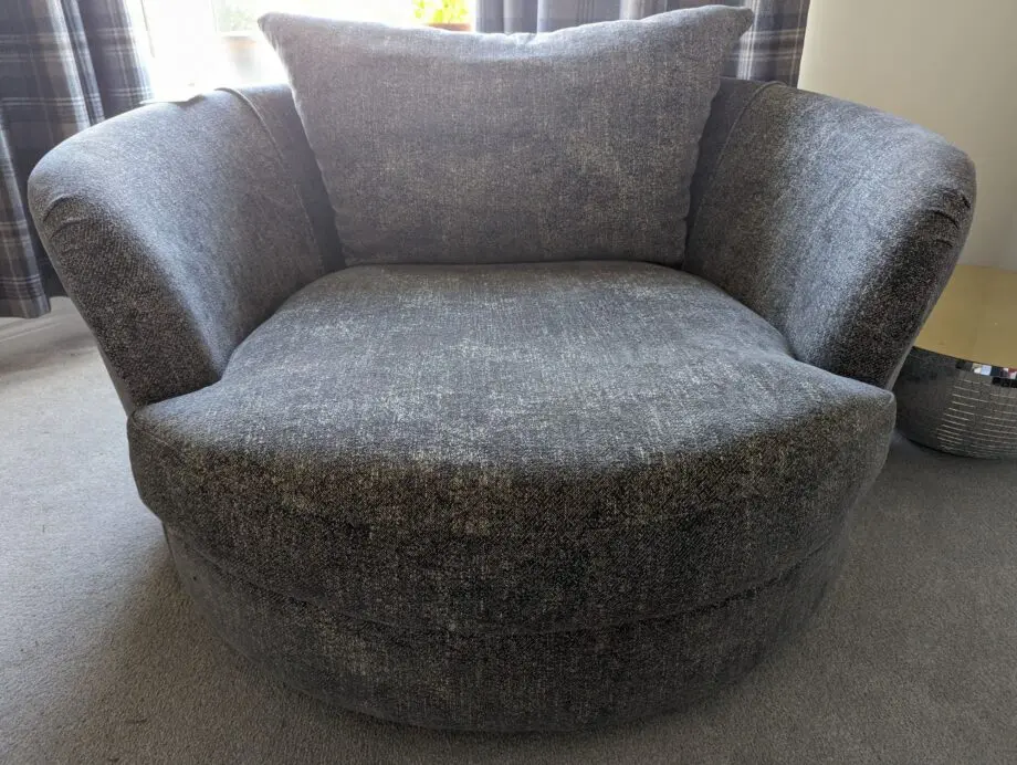 Furniture Village Grey Snuggle Chair