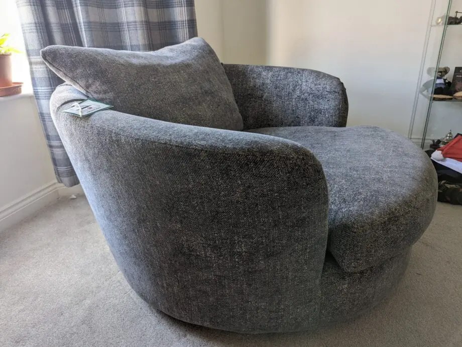 Furniture Village Grey Snuggle Chair