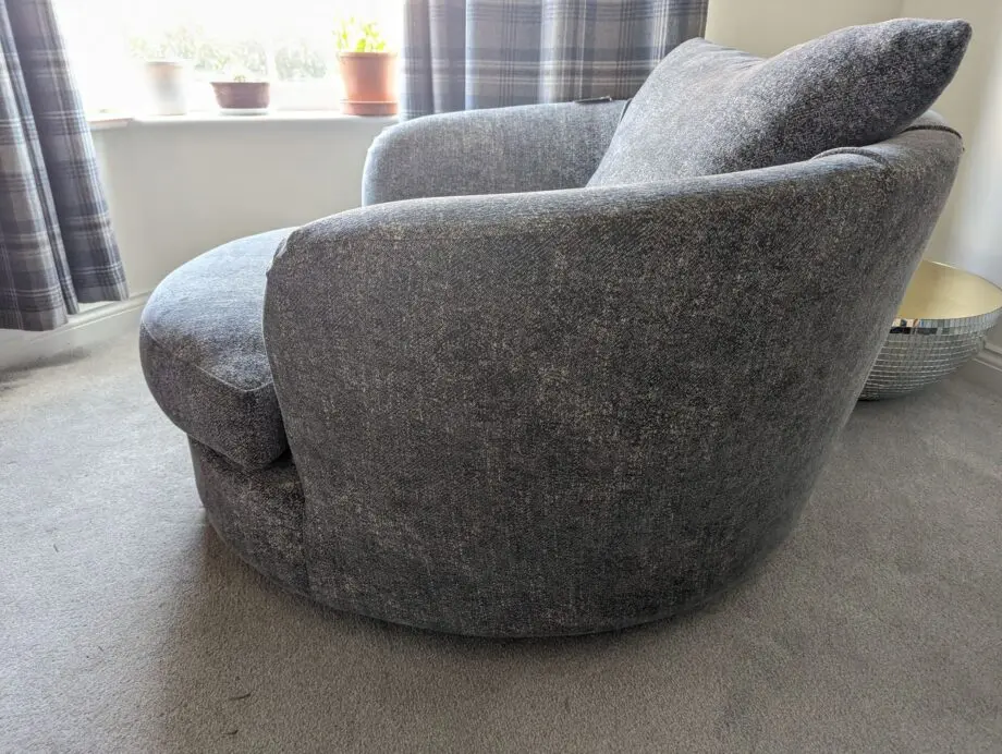 Furniture Village Grey Snuggle Chair