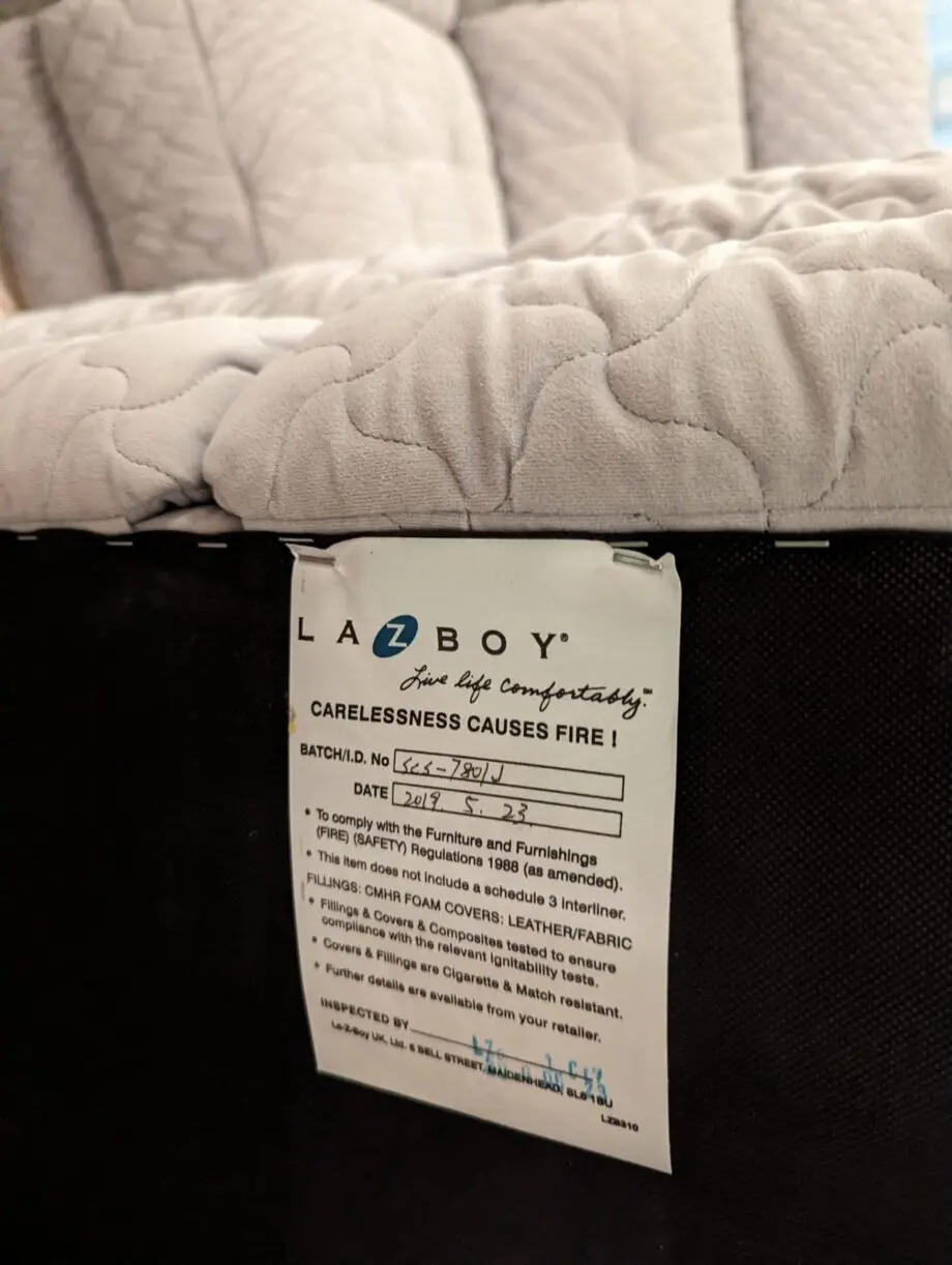 DFS Grey La-Z-Boy Rockville 3 Seater + 2 Seater