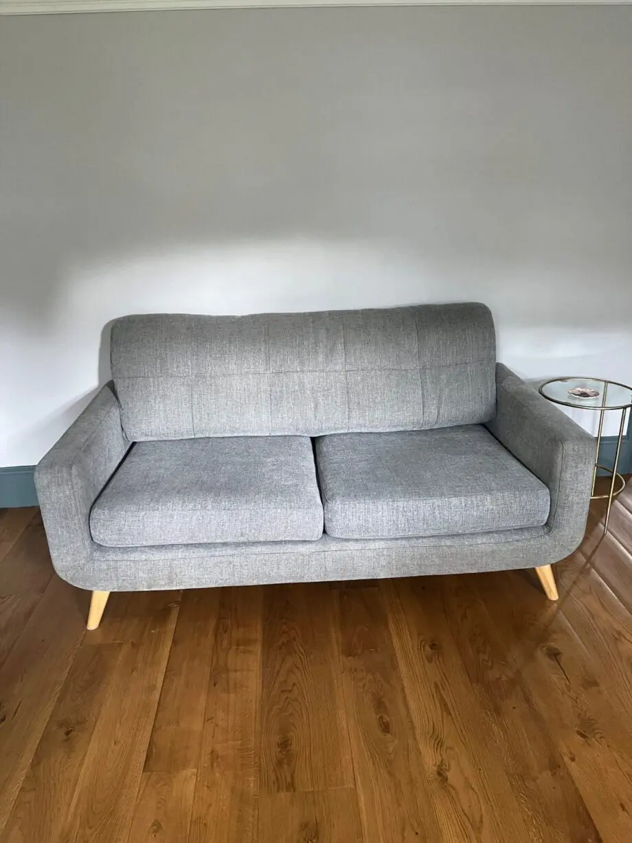 John Lewis Grey Corner with Matching 2 Seater Sofa