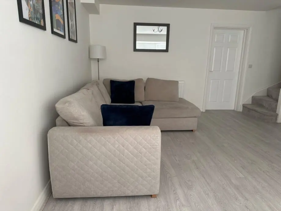 DFS Natural L-Shape Sofa with Arm Detailing