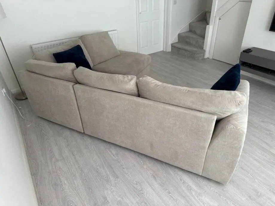 DFS Natural L-Shape Sofa with Arm Detailing
