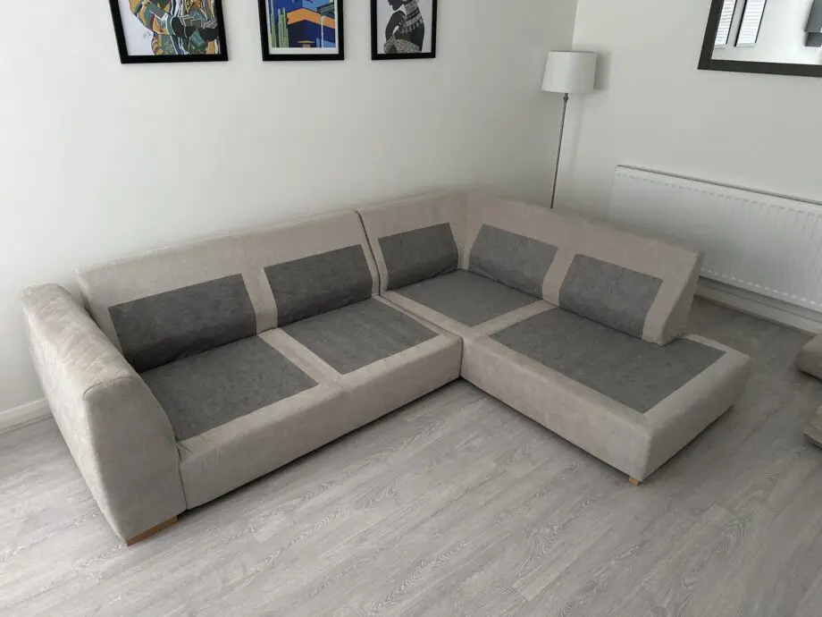 DFS Natural L-Shape Sofa with Arm Detailing