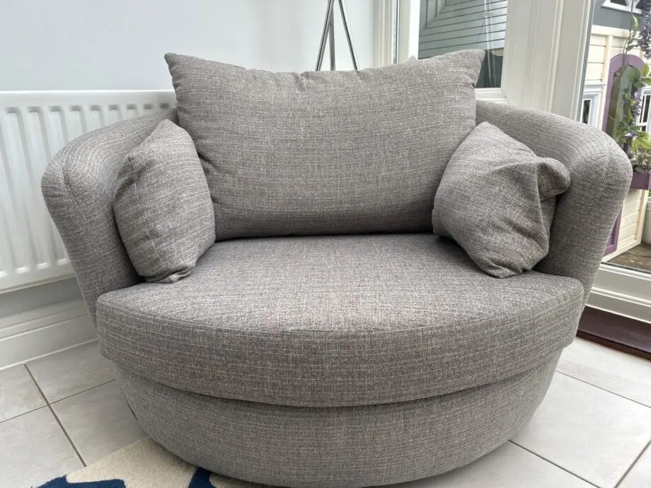 John Lewis Grey Cuddle Chair