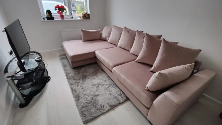 DFS Pink Corner Sofa
