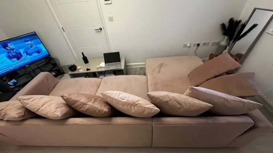DFS Pink Corner Sofa