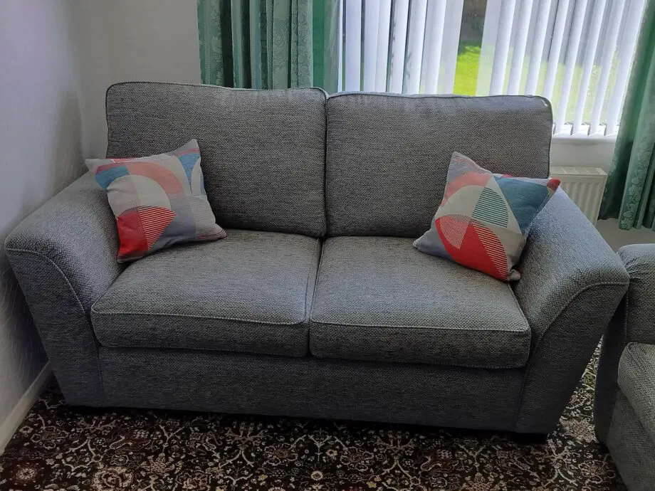 Rockliffe grey 2 seater sofa x 2