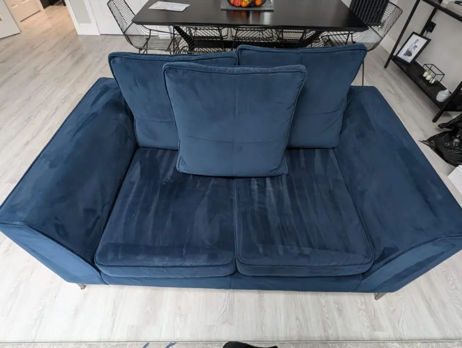 Sterling Furniture Luna Range Navy Blue 2 x 2 Seater Sofas