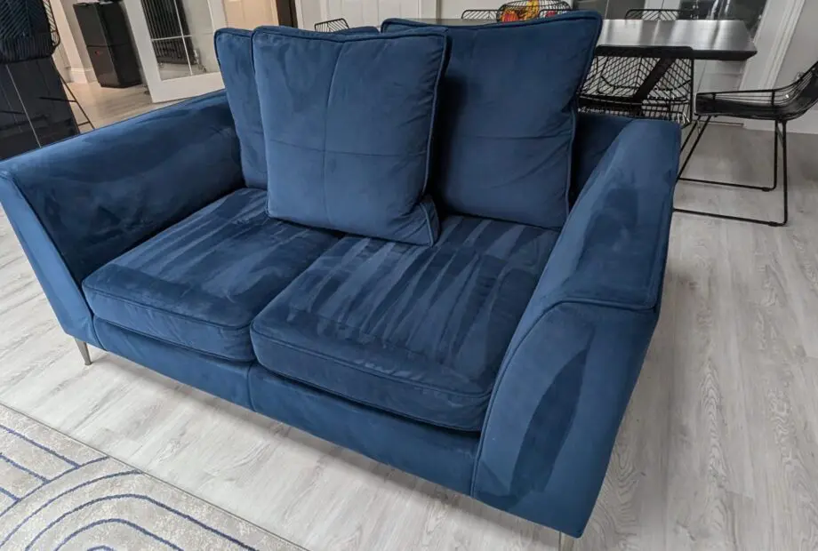 Sterling Furniture Luna Range Navy Blue 2 x 2 Seater Sofas