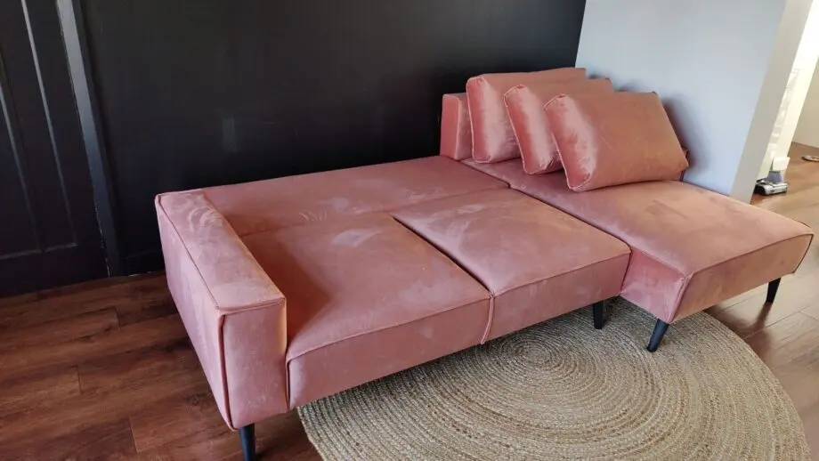 MSofas Pink Corner Sofa Bed
