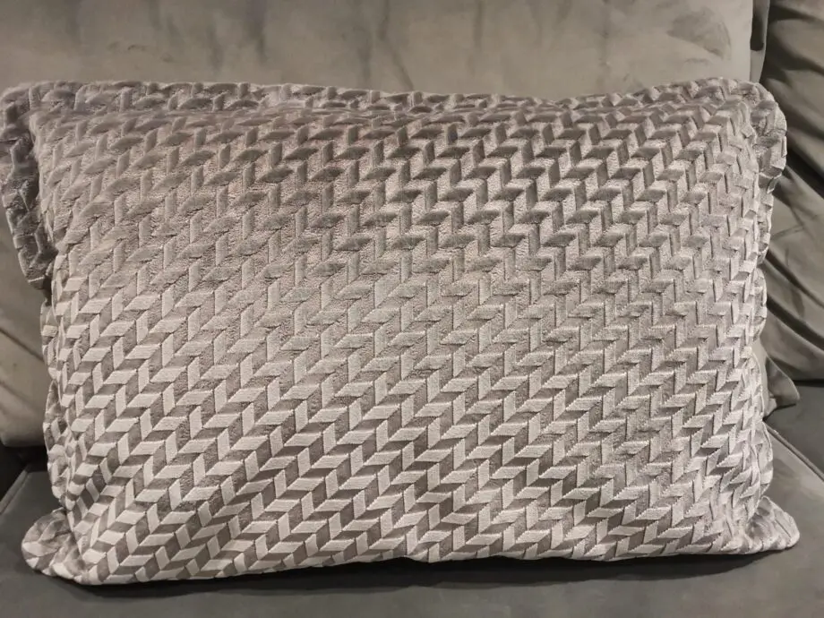 Sofology Plush Grey Fabric "Gabrielle" 3 seater sofa and ChairSet