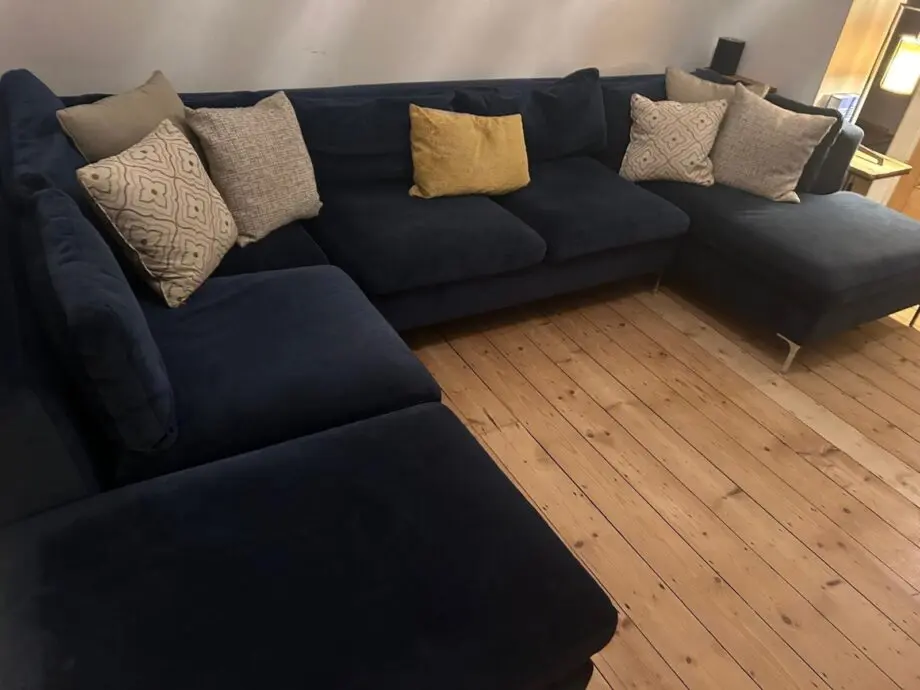 Blue Made U-Shaped Sofa
