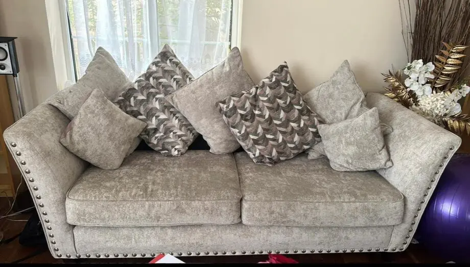Modern Grey 2 Seater Sofa